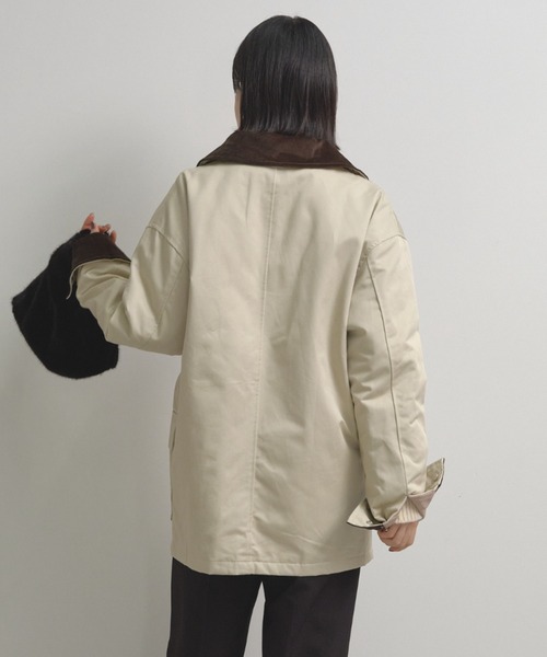 Shelly island（シェリーアイランド）の「襟配色ジャケット（ブルゾン・レディース・カーキ/ベージュ・FREE）」の16枚目の写真