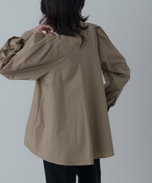 タイプライターボリュームスリーブブラウス