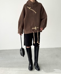 CANAL JEAN | El mar　ウールスタンドカラーダッフルジャケット(ダッフルコート)