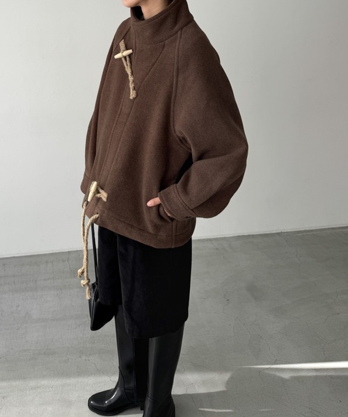 セール】El mar ウールスタンドカラーダッフルジャケット（ダッフル