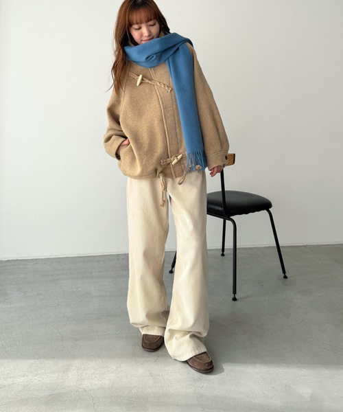 セール】El mar ウールスタンドカラーダッフルジャケット（ダッフル