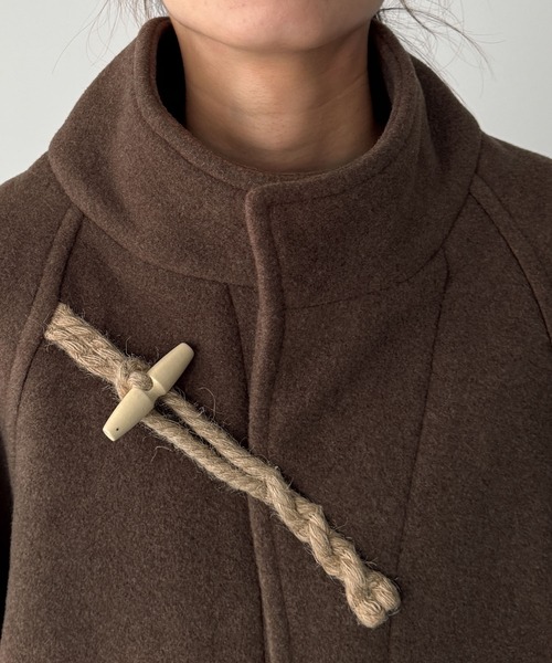 セール】El mar ウールスタンドカラーダッフルジャケット（ダッフル