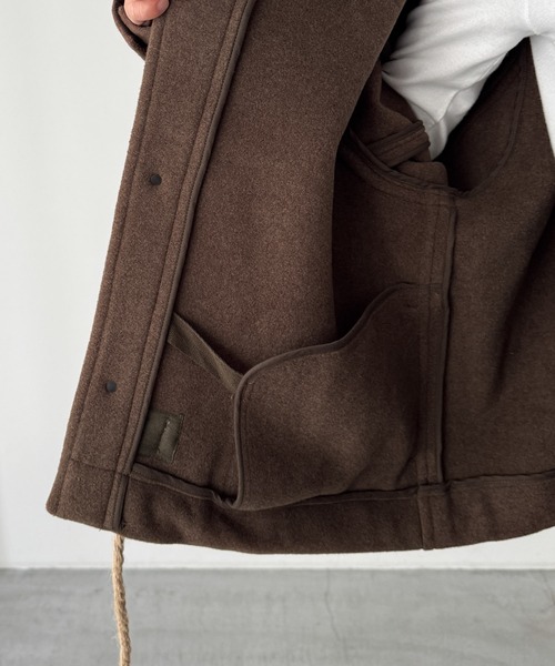 セール】El mar ウールスタンドカラーダッフルジャケット（ダッフル