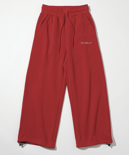 Firsthand(ファーストハンド)の「MA Firsthand/マ ファーストハンド MA ベーシックロゴ刺繍 イージーワイドパンツ / 裏毛スウェットパンツ / 裾ドローコード付き(スウェットパンツ・レディース・レッド/ブラウン/チャコールグレー/グレー・MEDIUM/SMALL)」の22枚目の写真