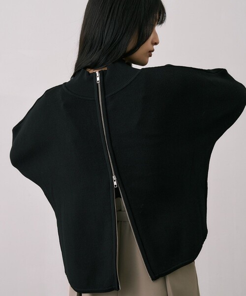 完売間近！】BACKスリットドルマンニット｜ウォッシャブル/オフィス