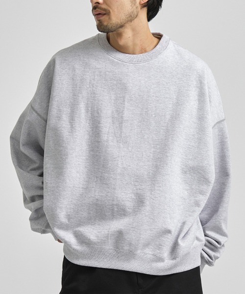 MARKAWARE ヒュージスウェットグレー ポロシャツタイプ markaware（マーカウェア）の「HUGE SWEAT SHORT/ヒュージ