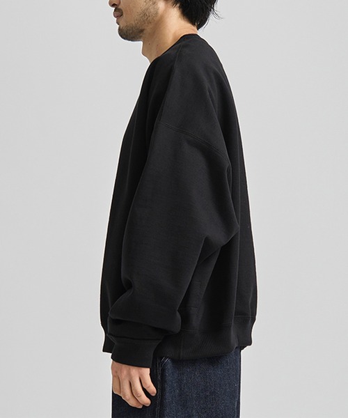 トップス MARKAWARE HUGE SWEAT SHORT BLACK 1 MARKAWARE (マーカウェア) HUGE SWEAT SHORT / ヒュージスウェットショート