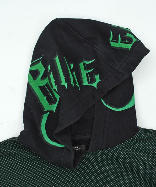 Bershka(ベルシュカ)の「【USED】Billie Eilish×Bershka フーディ(パーカー・メンズ・ブラック・X-SMALL)」の6枚目の写真