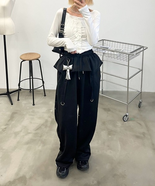 mul.(ムル)の「リングスウエットパンツ(スウェットパンツ・レディース・グレー/ブラック・FREE)」の22枚目の写真