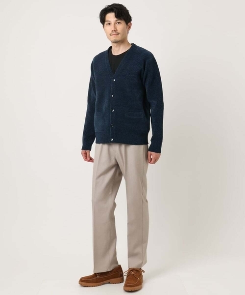 MK MICHEL KLEIN HOMME (エムケーミッシェルクランオム)の「【洗える】ダブルフェイス モールカーディガン(ニット/セーター・メンズ・ホワイト/ネイビー/ブラック・51/46/48)」の6枚目の写真