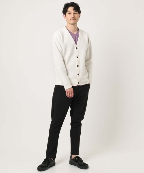 MK MICHEL KLEIN HOMME (エムケーミッシェルクランオム)の「【洗える】ダブルフェイス モールカーディガン(ニット/セーター・メンズ・ホワイト/ネイビー/ブラック・51/46/48)」の14枚目の写真