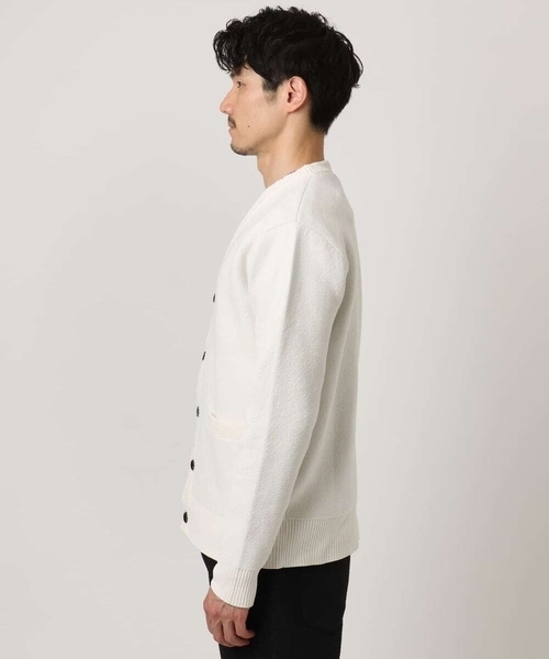 MK MICHEL KLEIN HOMME (エムケーミッシェルクランオム)の「【洗える】ダブルフェイス モールカーディガン(ニット/セーター・メンズ・ホワイト/ネイビー/ブラック・51/46/48)」の16枚目の写真