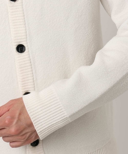 MK MICHEL KLEIN HOMME (エムケーミッシェルクランオム)の「【洗える】ダブルフェイス モールカーディガン(ニット/セーター・メンズ・ホワイト/ネイビー/ブラック・51/46/48)」の20枚目の写真