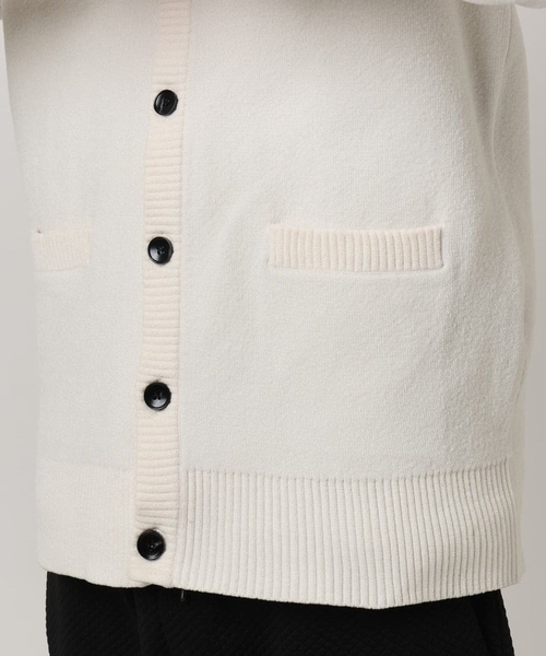 MK MICHEL KLEIN HOMME (エムケーミッシェルクランオム)の「【洗える】ダブルフェイス モールカーディガン(ニット/セーター・メンズ・ホワイト/ネイビー/ブラック・51/46/48)」の21枚目の写真