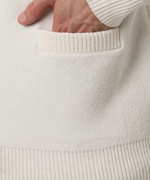 MK MICHEL KLEIN HOMME (エムケーミッシェルクランオム)の「【洗える】ダブルフェイス モールカーディガン(ニット/セーター・メンズ・ホワイト/ネイビー/ブラック・51/46/48)」の22枚目の写真