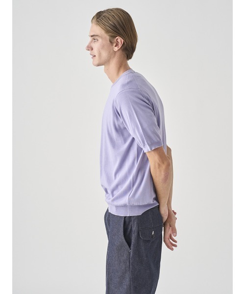 JOHN SMEDLEY（ジョンスメドレー）の「※※使用不可※※[Anglo Indian Gauze] クルーネックニットＴシャツ（ニット/セーター・メンズ・ブラック/ネイビー/パープル/シルバー/ブルー系その他2/ブルー系その他5/ベージュ系その他3/カーキブラウン・L/M/S）」の11枚目の写真
