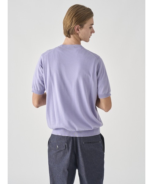 JOHN SMEDLEY（ジョンスメドレー）の「※※使用不可※※[Anglo Indian Gauze] クルーネックニットＴシャツ（ニット/セーター・メンズ・ブラック/ネイビー/パープル/シルバー/ブルー系その他2/ブルー系その他5/ベージュ系その他3/カーキブラウン・L/M/S）」の12枚目の写真