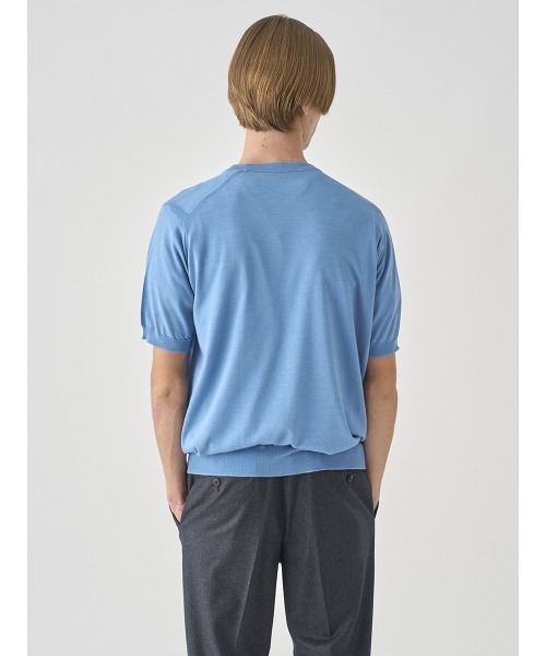 JOHN SMEDLEY（ジョンスメドレー）の「※※使用不可※※[Anglo Indian Gauze] クルーネックニットＴシャツ（ニット/セーター・メンズ・ブラック/ネイビー/パープル/シルバー/ブルー系その他2/ブルー系その他5/ベージュ系その他3/カーキブラウン・L/M/S）」の16枚目の写真