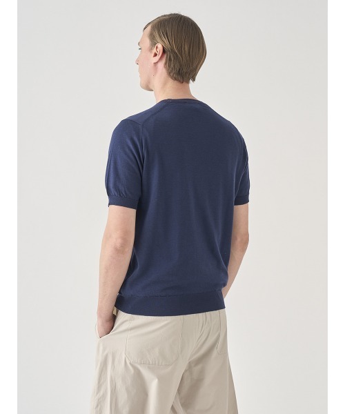 JOHN SMEDLEY（ジョンスメドレー）の「※※使用不可※※[Anglo Indian Gauze] クルーネックニットＴシャツ（ニット/セーター・メンズ・ブラック/ネイビー/パープル/シルバー/ブルー系その他2/ブルー系その他5/ベージュ系その他3/カーキブラウン・L/M/S）」の20枚目の写真