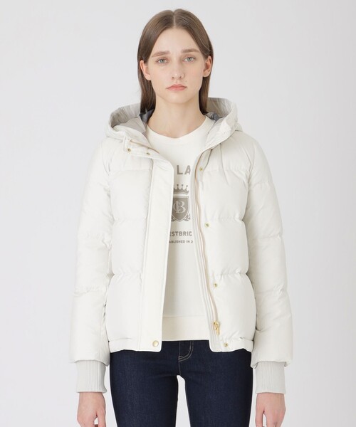 ハイマルチピーチタフタショートダウンコート（ダウンジャケット