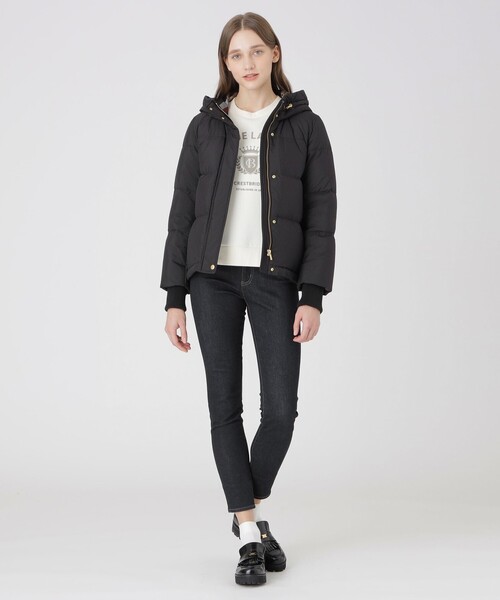 ハイマルチピーチタフタショートダウンコート（ダウンジャケット