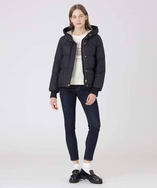 ハイマルチピーチタフタショートダウンコート（ダウンジャケット