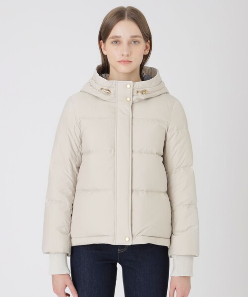 ハイマルチピーチタフタショートダウンコート（ダウンジャケット