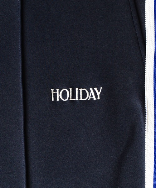 HOLIDAY（ホリデイ）の「FLARE TRACK PANTS フレアトラックパンツ（その他パンツ・レディース・レッド/ネイビー・1/0）」の7枚目の写真