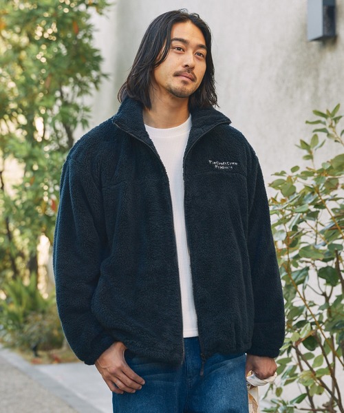 THE CRAFT CREW PRODUCTS(ザクラフトクループロダクツ)の「ヒートアップボアフリース ドローコード ジップアップブルゾン / 保温【THE CRAFT CREW PRODUCTS】(ブルゾン・メンズ・アイボリー/ブラック/ダークネイビー/ベージュ・L/M/S)」の6枚目の写真