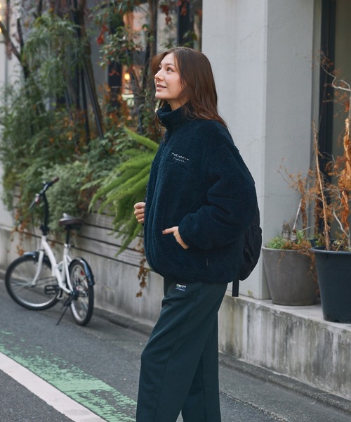 THE CRAFT CREW PRODUCTS(ザクラフトクループロダクツ)の「ヒートアップボアフリース ドローコード ジップアップブルゾン / 保温【THE CRAFT CREW PRODUCTS】(ブルゾン・メンズ・アイボリー/ブラック/ダークネイビー/ベージュ・L/M/S)」の20枚目の写真