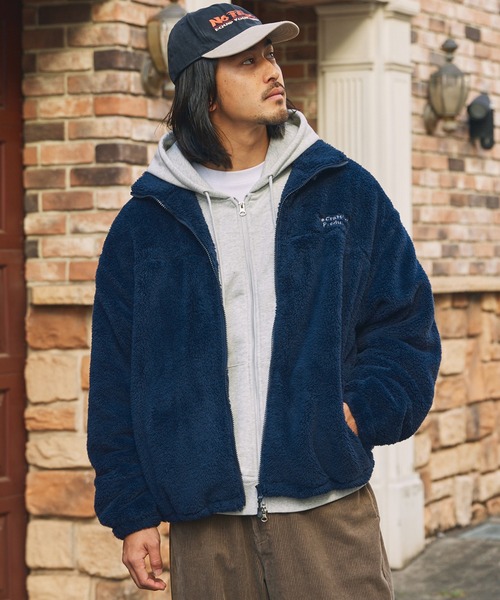 ヒートアップボアフリース ドローコード ジップアップブルゾン / 保温