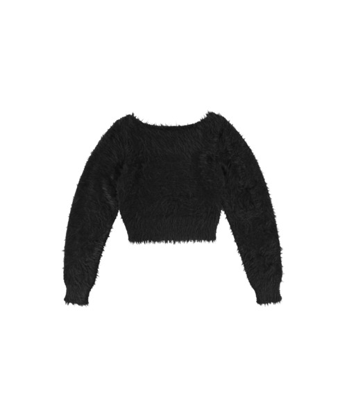 ALEXIA STAM（アリシアスタン）の「Shaggy Knit Top /ふわふわシャギーニット（ニット/セーター・レディース・ブラウン/ブラック/アイボリー・FREE）」の20枚目の写真