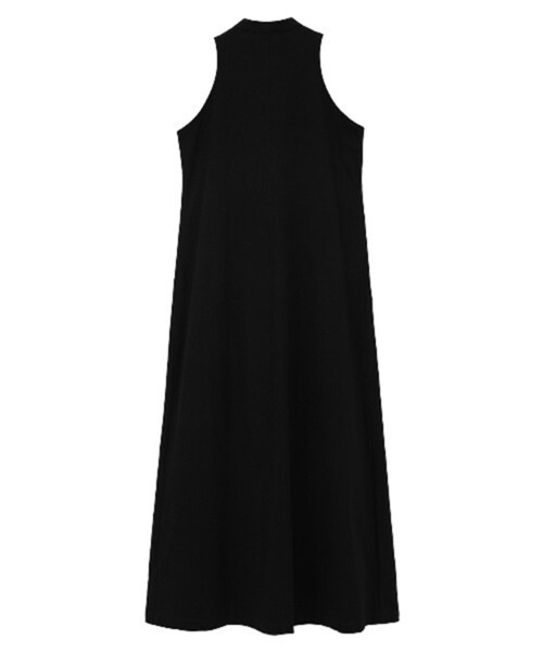 CLANE ノースリーブ黒ワンピース CLANE/クラネ】AMERICAN SLEEVE LINEN ONEPIECE/アメリカンスリーブ