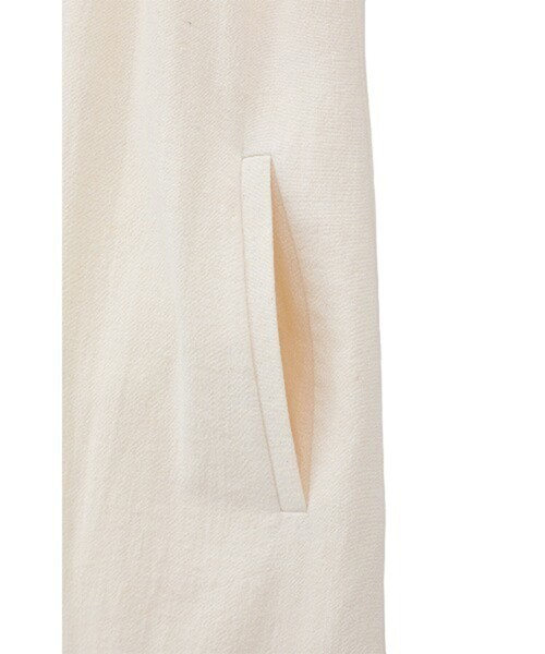 CLANE（クラネ）の「【CLANE/クラネ】AMERICAN SLEEVE LINEN ONEPIECE/アメリカンスリーブリネンワンピース（ワンピース・レディース・ブラック/ホワイト・1/2）」の12枚目の写真