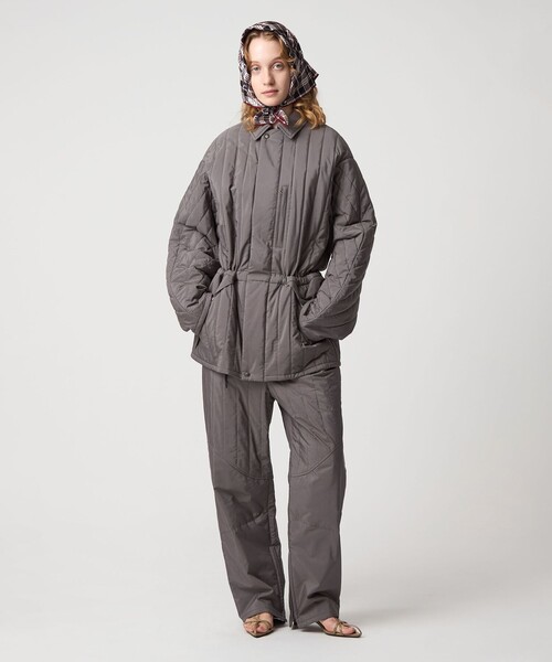 6(ロク)の「<6(ROKU)>キルティング ブルゾン(その他アウター・レディース・ダークグレー/ライトブルー・38/36)」の4枚目の写真