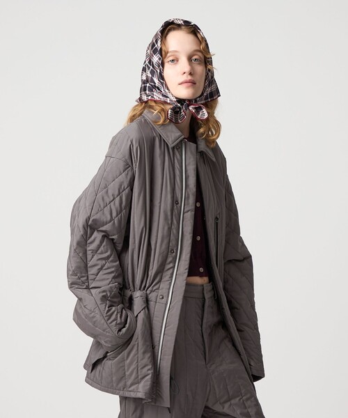 6(ロク)の「<6(ROKU)>キルティング ブルゾン(その他アウター・レディース・ダークグレー/ライトブルー・38/36)」の5枚目の写真