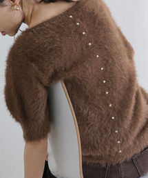 La TOTALITE | 《WEB限定追加》【洗える】ファーバックパールプルオーバー(ニット/セーター)