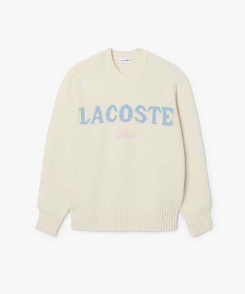 LACOSTE(ラコステ)の「ブランドネームロゴシャギーニッティングウールセーター(ニット/セーター・メンズ・ブラック/オフホワイト・2/3/5/4)」の13枚目の写真