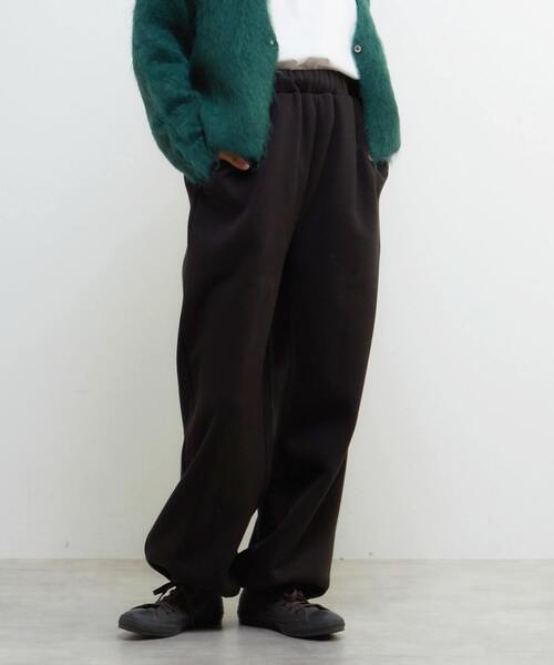 LOGEMENT DE CLAIRE(ロジュモンドクレール)の「裏起毛セミワイドカットパンツ(その他パンツ・レディース・ブラック/ブラウン/ライトグレー/ダークグリーン・FREE)」の2枚目の写真