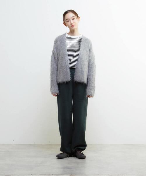 LOGEMENT DE CLAIRE(ロジュモンドクレール)の「裏起毛セミワイドカットパンツ(その他パンツ・レディース・ブラック/ブラウン/ライトグレー/ダークグリーン・FREE)」の5枚目の写真