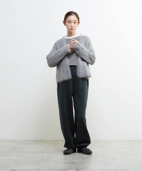 LOGEMENT DE CLAIRE(ロジュモンドクレール)の「裏起毛セミワイドカットパンツ(その他パンツ・レディース・ブラック/ブラウン/ライトグレー/ダークグリーン・FREE)」の6枚目の写真