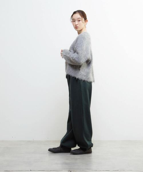 LOGEMENT DE CLAIRE(ロジュモンドクレール)の「裏起毛セミワイドカットパンツ(その他パンツ・レディース・ブラック/ブラウン/ライトグレー/ダークグリーン・FREE)」の8枚目の写真