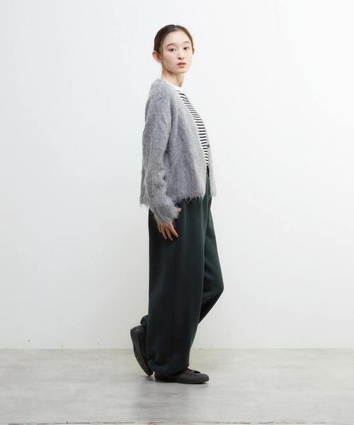 LOGEMENT DE CLAIRE(ロジュモンドクレール)の「裏起毛セミワイドカットパンツ(その他パンツ・レディース・ブラック/ブラウン/ライトグレー/ダークグリーン・FREE)」の11枚目の写真