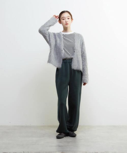 LOGEMENT DE CLAIRE(ロジュモンドクレール)の「裏起毛セミワイドカットパンツ(その他パンツ・レディース・ブラック/ブラウン/ライトグレー/ダークグリーン・FREE)」の13枚目の写真