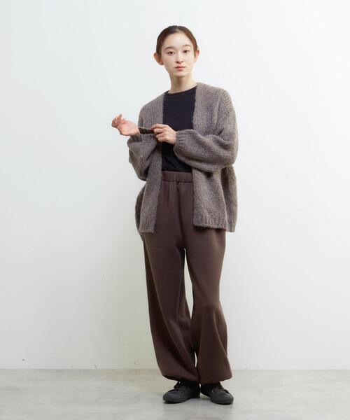 LOGEMENT DE CLAIRE(ロジュモンドクレール)の「裏起毛セミワイドカットパンツ(その他パンツ・レディース・ブラック/ブラウン/ライトグレー/ダークグリーン・FREE)」の16枚目の写真