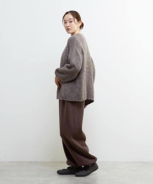 LOGEMENT DE CLAIRE(ロジュモンドクレール)の「裏起毛セミワイドカットパンツ(その他パンツ・レディース・ブラック/ブラウン/ライトグレー/ダークグリーン・FREE)」の17枚目の写真