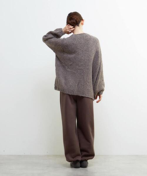 LOGEMENT DE CLAIRE(ロジュモンドクレール)の「裏起毛セミワイドカットパンツ(その他パンツ・レディース・ブラック/ブラウン/ライトグレー/ダークグリーン・FREE)」の18枚目の写真
