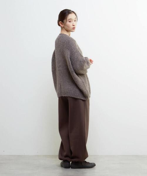 LOGEMENT DE CLAIRE(ロジュモンドクレール)の「裏起毛セミワイドカットパンツ(その他パンツ・レディース・ブラック/ブラウン/ライトグレー/ダークグリーン・FREE)」の19枚目の写真