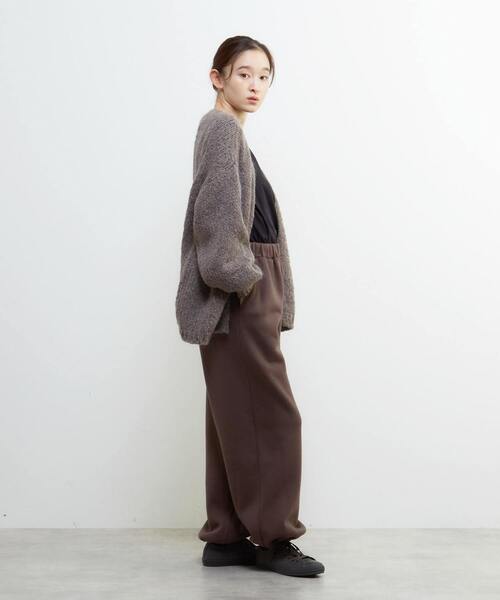 LOGEMENT DE CLAIRE(ロジュモンドクレール)の「裏起毛セミワイドカットパンツ(その他パンツ・レディース・ブラック/ブラウン/ライトグレー/ダークグリーン・FREE)」の20枚目の写真