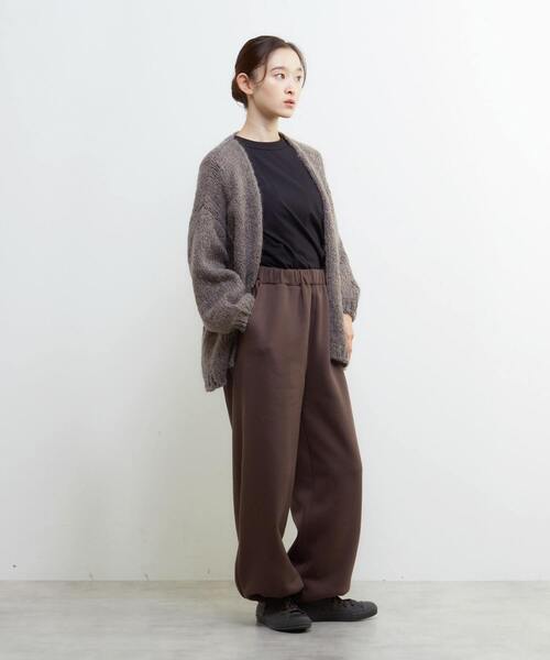 LOGEMENT DE CLAIRE(ロジュモンドクレール)の「裏起毛セミワイドカットパンツ(その他パンツ・レディース・ブラック/ブラウン/ライトグレー/ダークグリーン・FREE)」の21枚目の写真